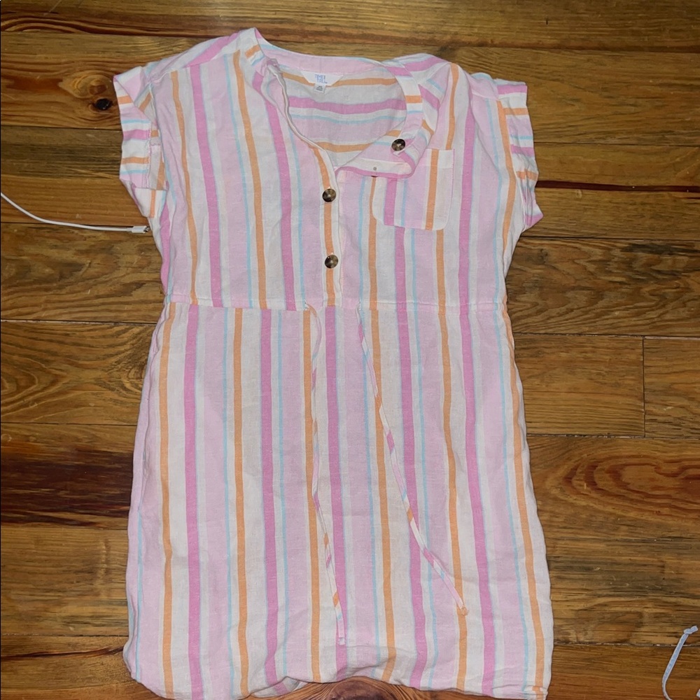 Time and Tru Multicolor Striped Dress